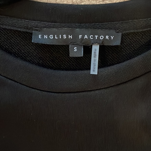 English Factory Ruffles Sweater. Size: Small - Picture 4 of 4